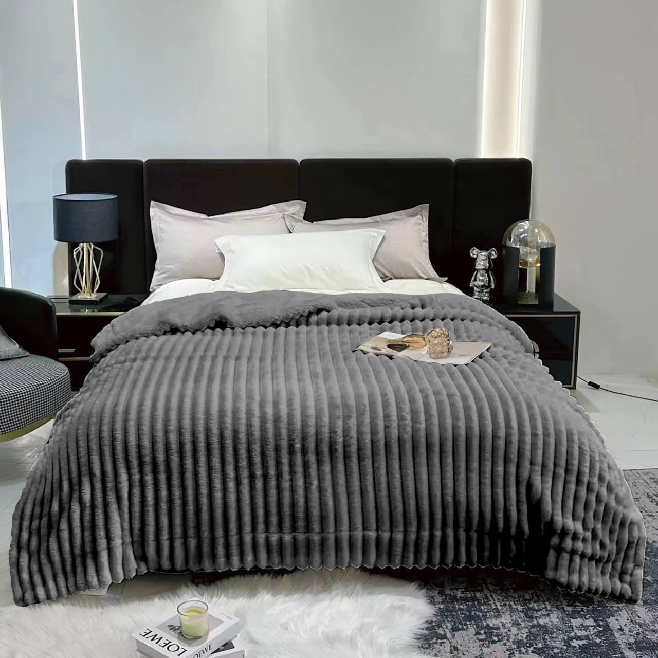 Плед 150х200 см Графіт (Д-al-sh-ov-002) - фото 1