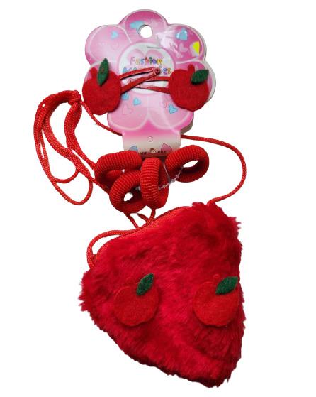 Набор детский Сердце для девочек с сумочкой (13454479)