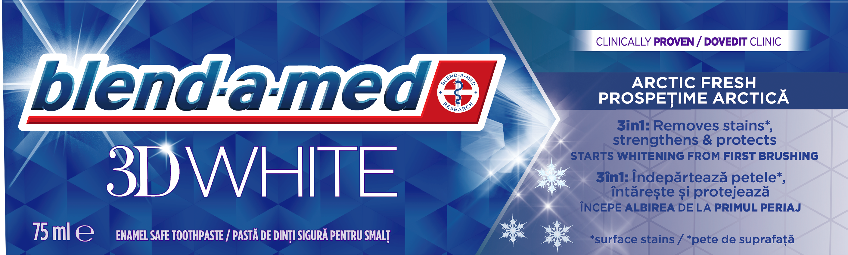 Зубная паста Blend-a-Med 3D White Arctic Fresh 75 мл (9227) - фото 2