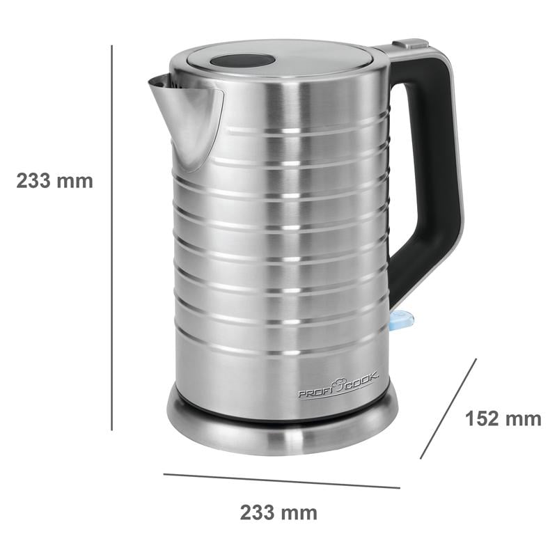Електрочайник Profi Cook PC-WKS 1119 металевий (404977) - фото 2 Електрочайник Profi Cook PC-WKS 1119 металевий (404977) - фото 2