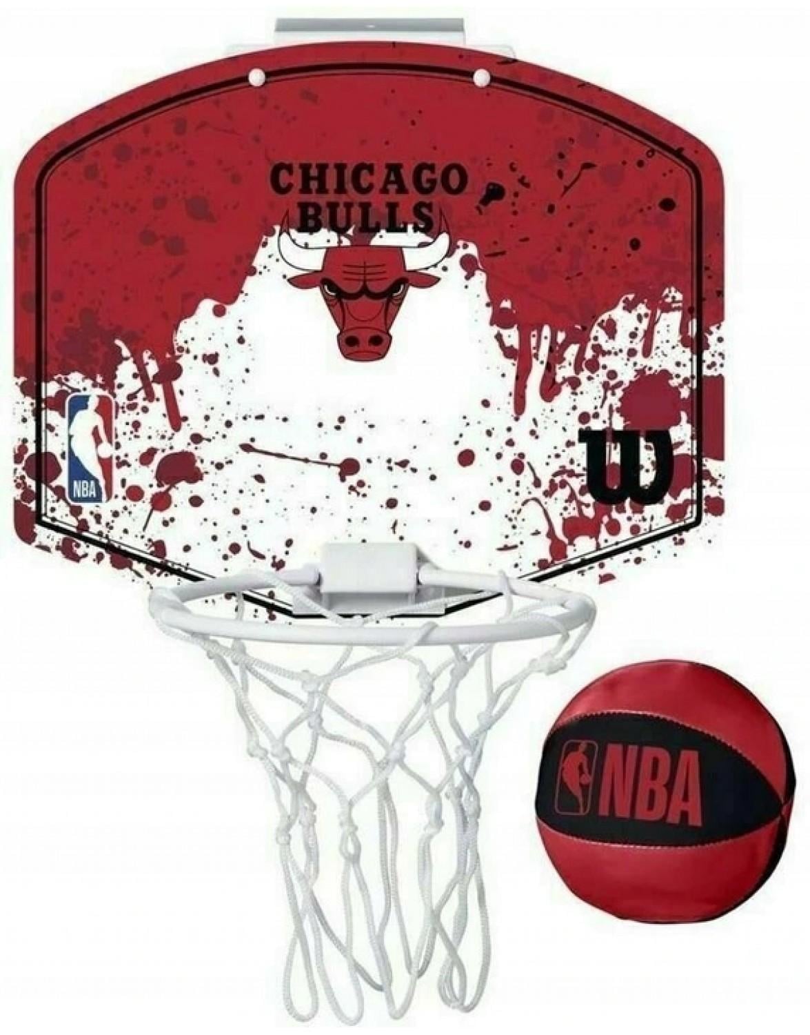 Набор баскетбольный Wilson NBA TEAM MINI HOOP CHI BULLS Красный (WTBA1302CHI)