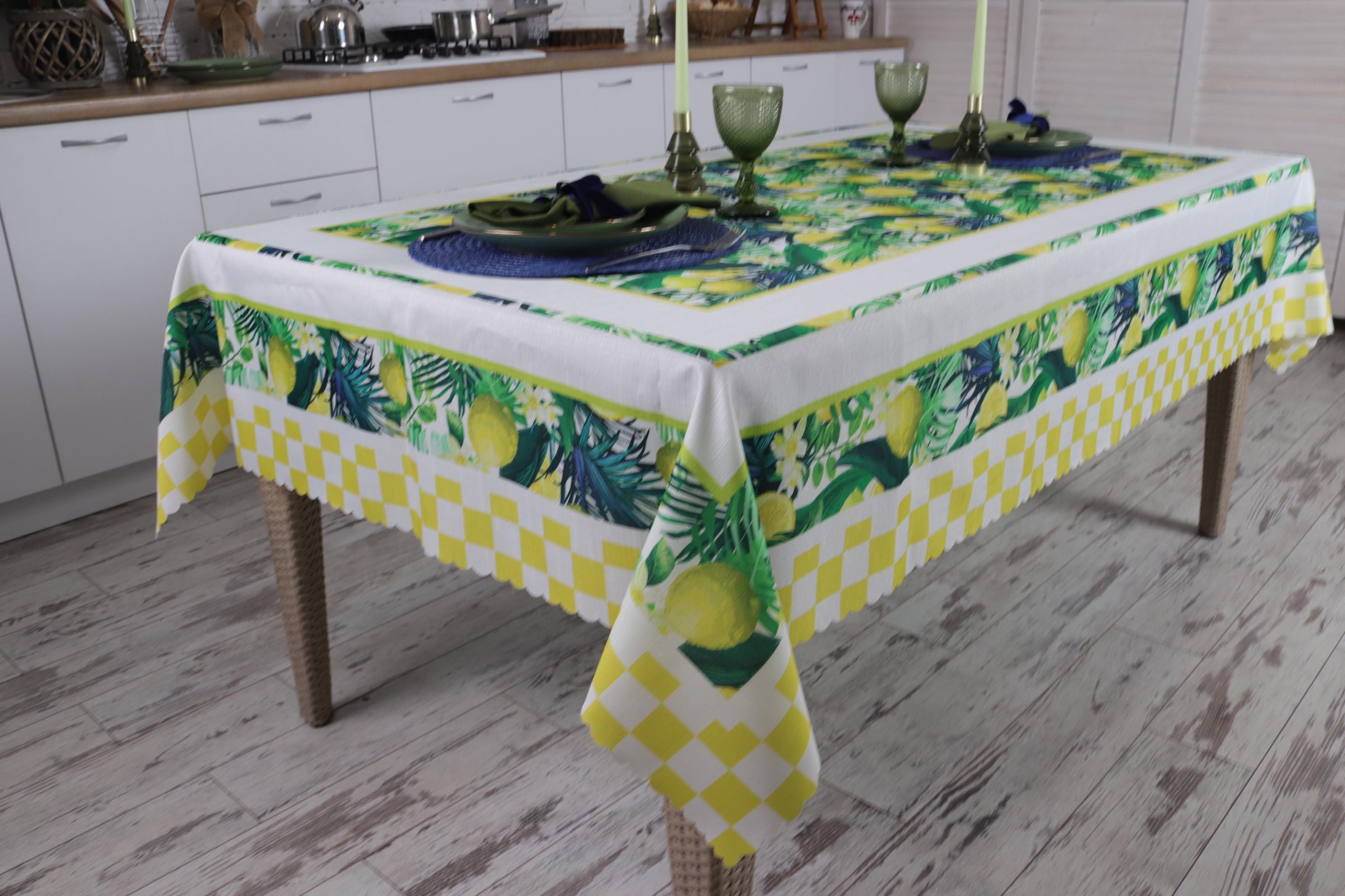 Скатерть кухонная Tropik Golden Laurel 140x220 см (8828-8) - фото 3 Скатерть кухонная Tropik Golden Laurel 140x220 см (8828-8) - фото 3