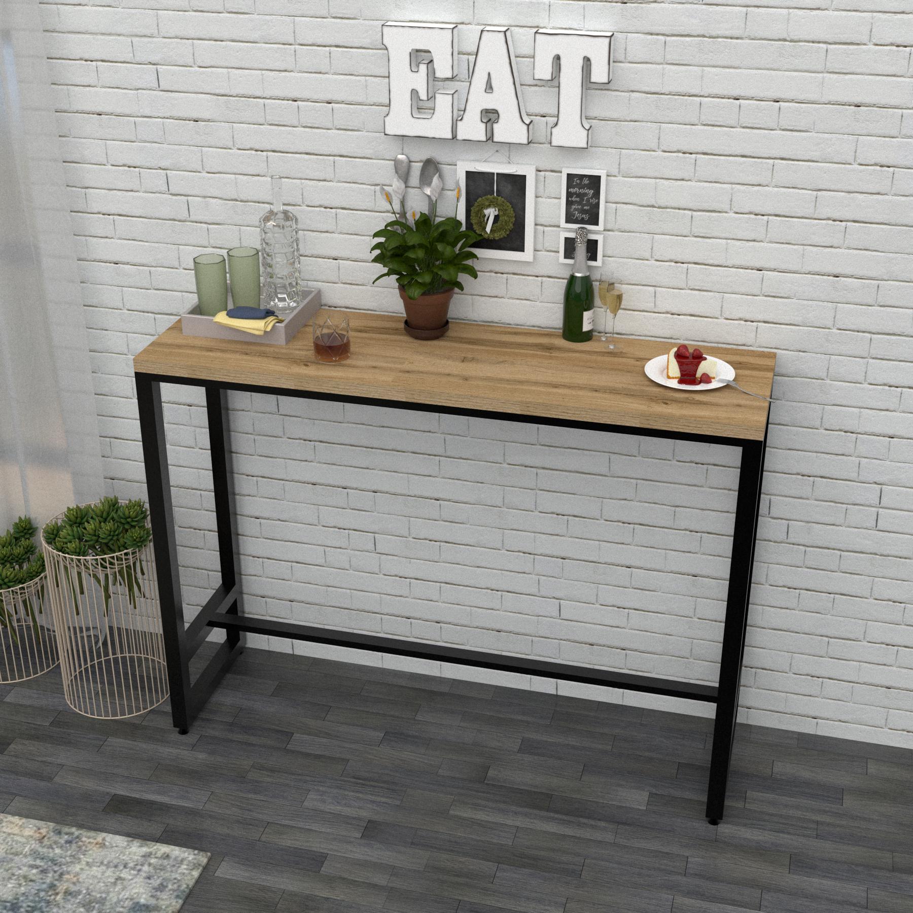 Стіл консольний барний EcoLoft Еlan DSP-1159 в стилі лофт Дуб Аппалачі (24365694)