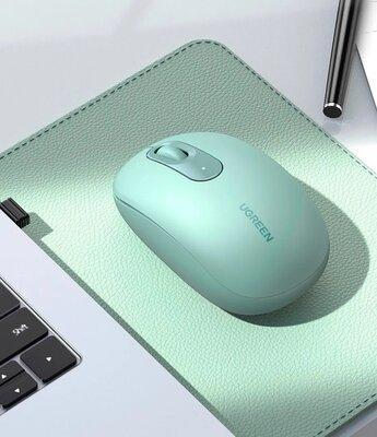 Мышь UGREEN MU105 Wireless Mouse Celadon Green - фото 3