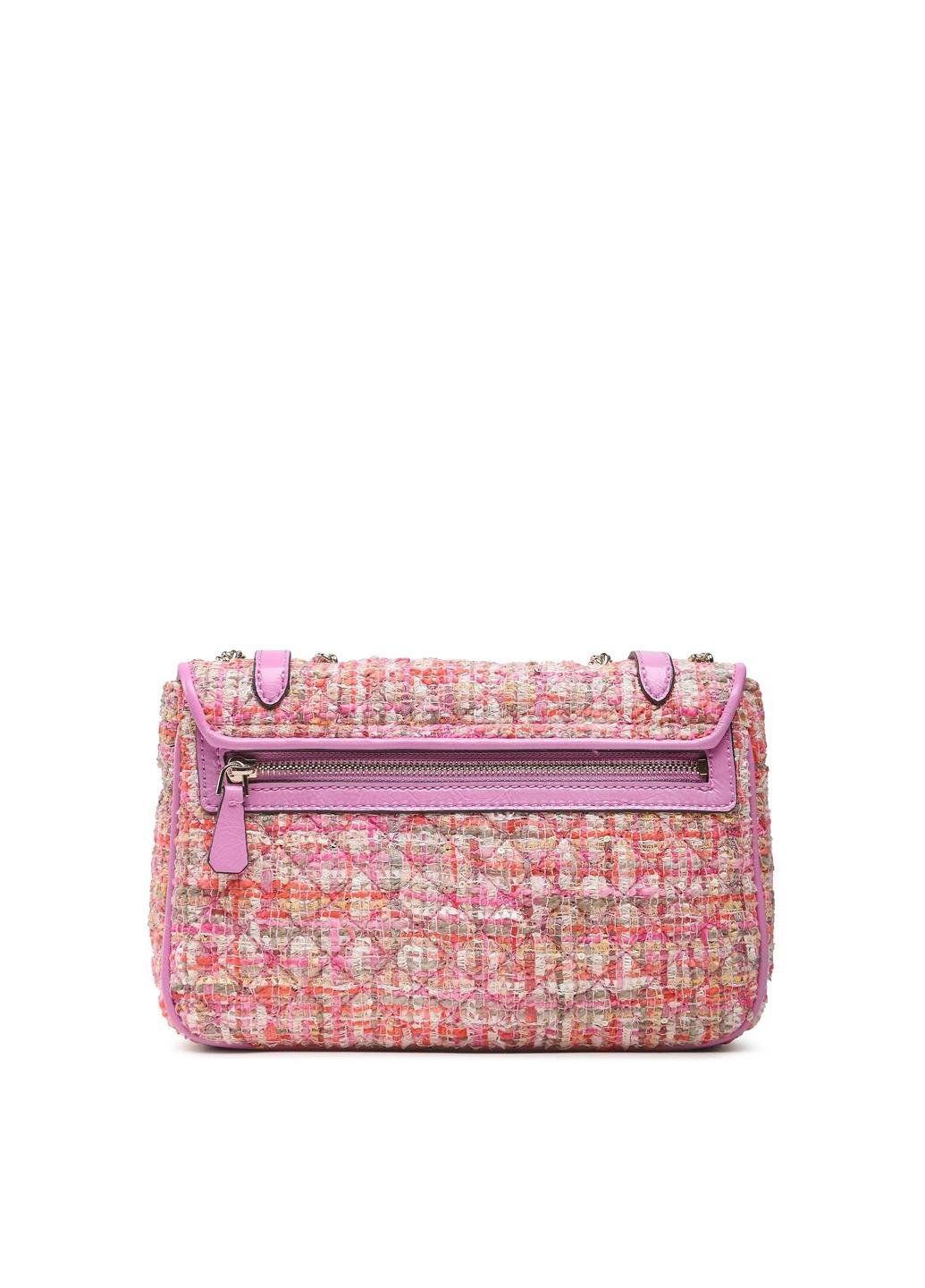 Сумка кросс боди женская твидовая Guess ADAM CONVERTIBLE XBODY FLAP HWTF8694210-FMU Фуксия - фото 4 Сумка кросс боди женская твидовая Guess ADAM CONVERTIBLE XBODY FLAP HWTF8694210-FMU Фуксия - фото 4