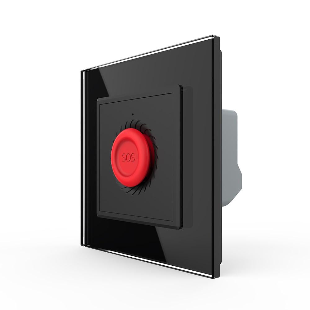 Умная тревожная кнопка Livolo Черный (VL-C7FYMA-2BP)