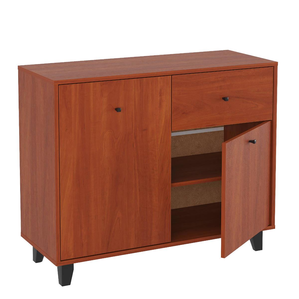 Комод Компаніт з шухлядою та дверцятами 100х40х82 см Яблуня (26920872) - фото 1 Комод Компаніт з шухлядою та дверцятами 100х40х82 см Яблуня (26920872) - фото 1