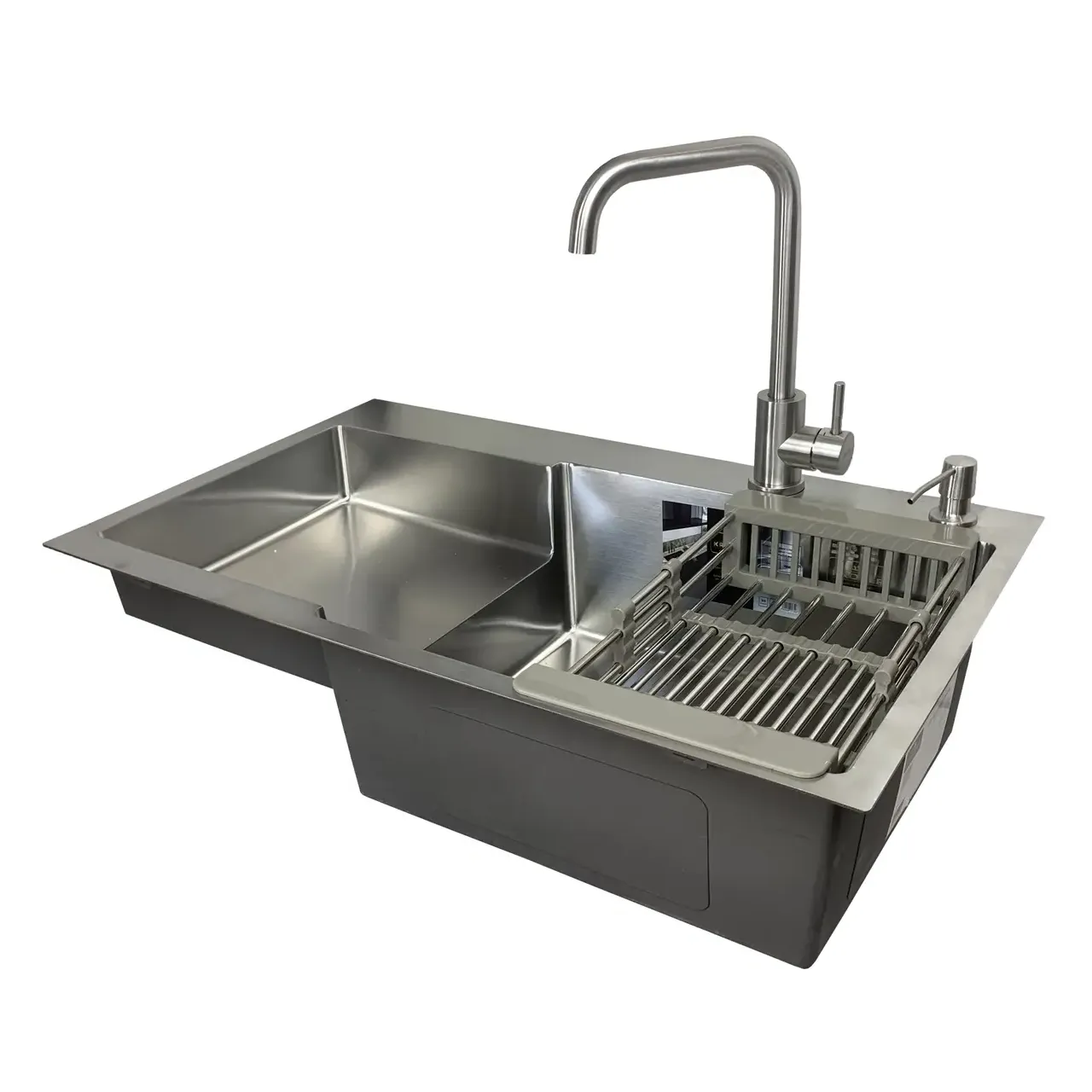 Комплект Kroner Мойка кухонная/дозатор/корзина/смеситель (KRP4IN1-5)