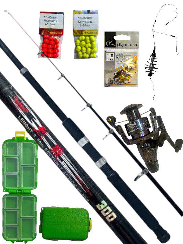 Спінінг Weida LENGHT 40-80 г 300 см/катушка COBLLA CB340/снасть Конус 50 г/коробочка 10 відд/гачки/насадки (2214968143) - фото 9 Спінінг Weida LENGHT 40-80 г 300 см/катушка COBLLA CB340/снасть Конус 50 г/коробочка 10 відд/гачки/насадки (2214968143) - фото 9