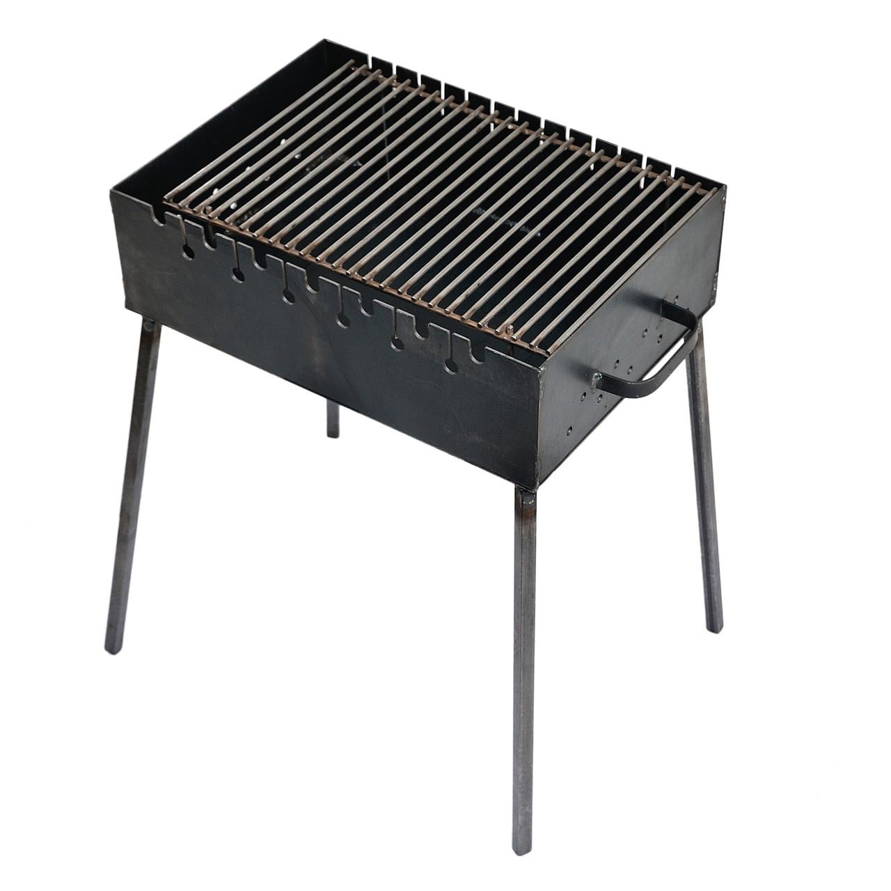 Мангал 3 мм на 7 шампурів 450х320х130 мм зі знімними ніжками