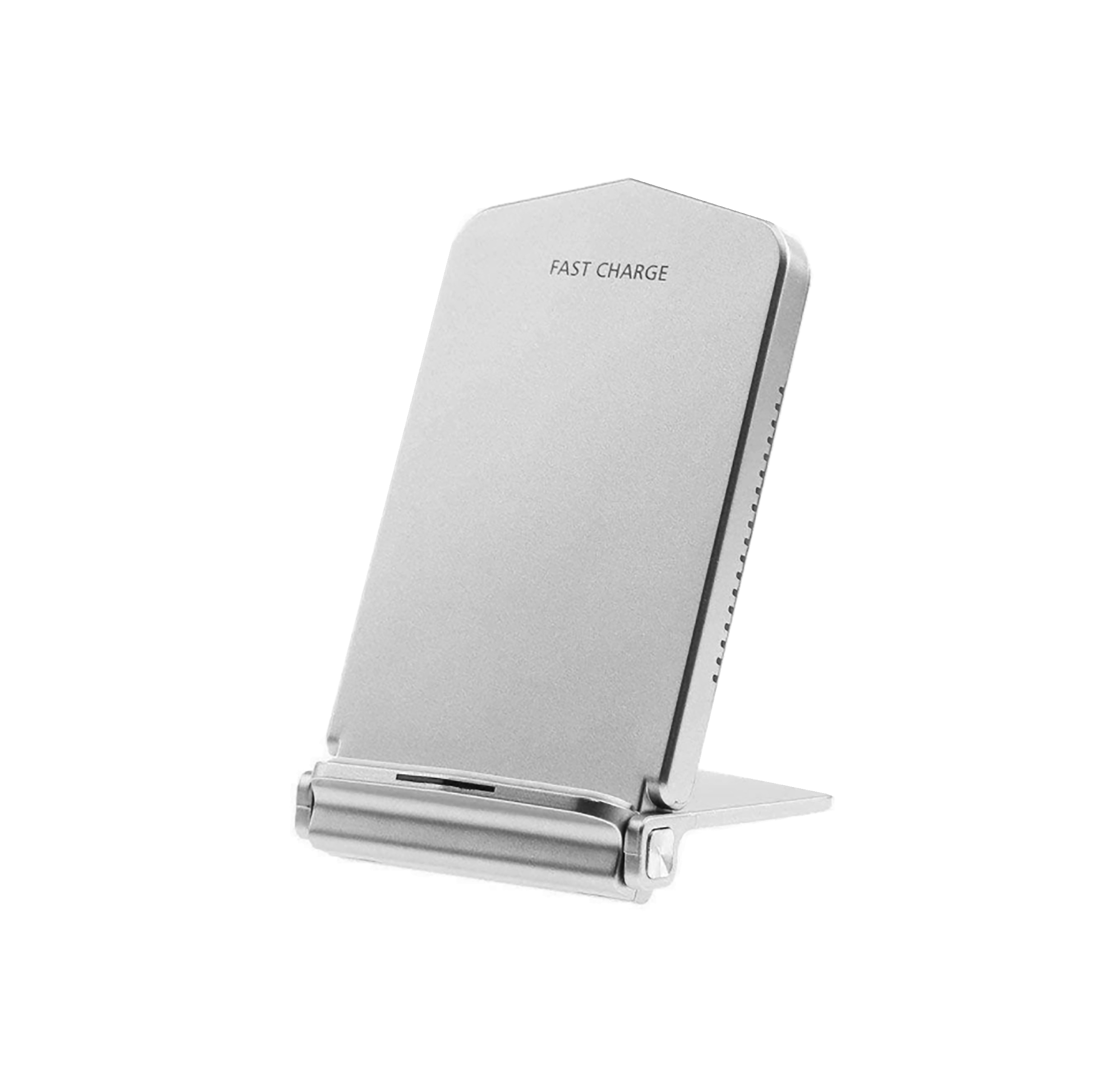 Бездротовий зарядний пристрій Sunroz Q200 QI Wireless Charger 10W Срібний (SUN1334)