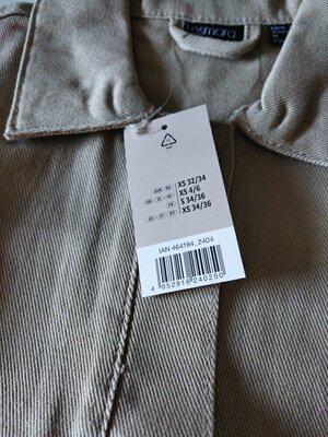 Куртка жіноча джинсова Esmara в стилі мілітарі XS Бежевий - фото 4