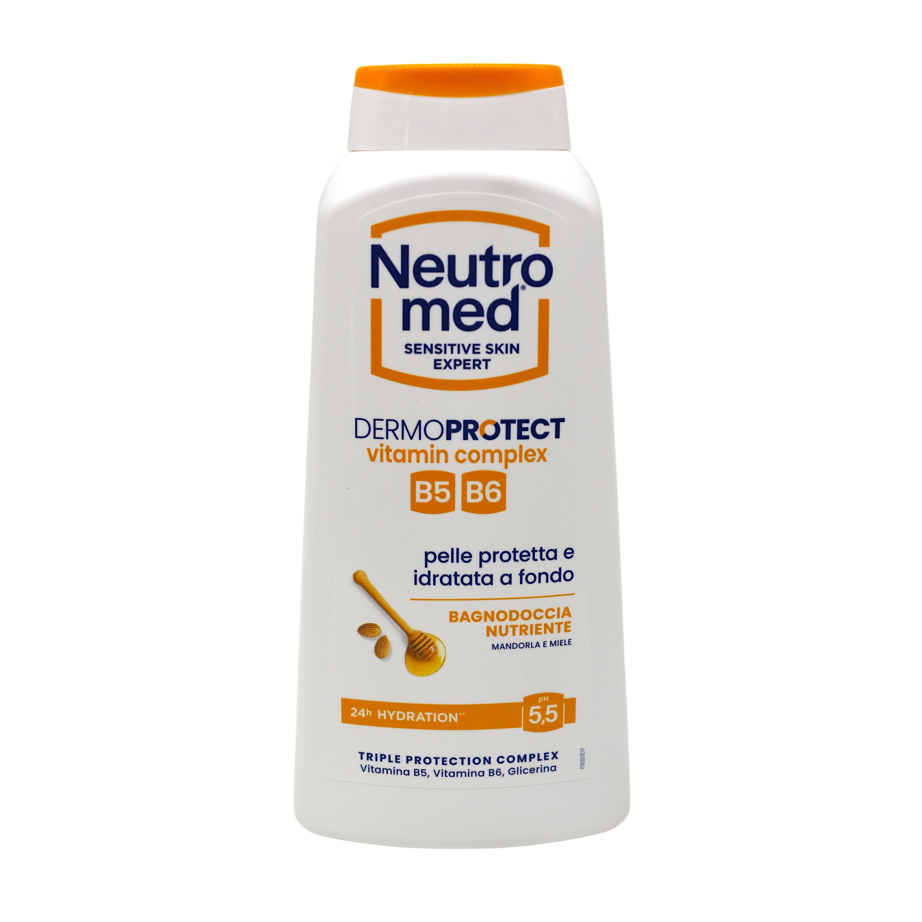 Гель для душа питательный Neutromed Dermoprotect Мед и Миндаль pH 5,5 600 мл (НФ-00008996)