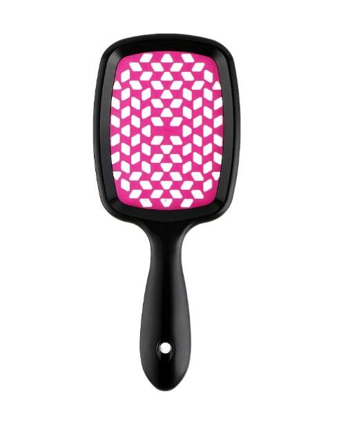 Расческа для волос Super Brush Черный/Розовый - фото 2