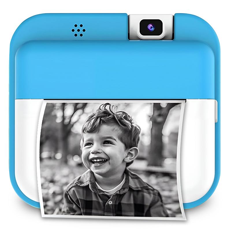 Фотоаппарат детский мгновенной печати 5в1 цветной дисплей 24 Мп для детей поворотная камера 180° Голубой (41729548) - фото 1 Фотоаппарат детский мгновенной печати 5в1 цветной дисплей 24 Мп для детей поворотная камера 180° Голубой (41729548) - фото 1