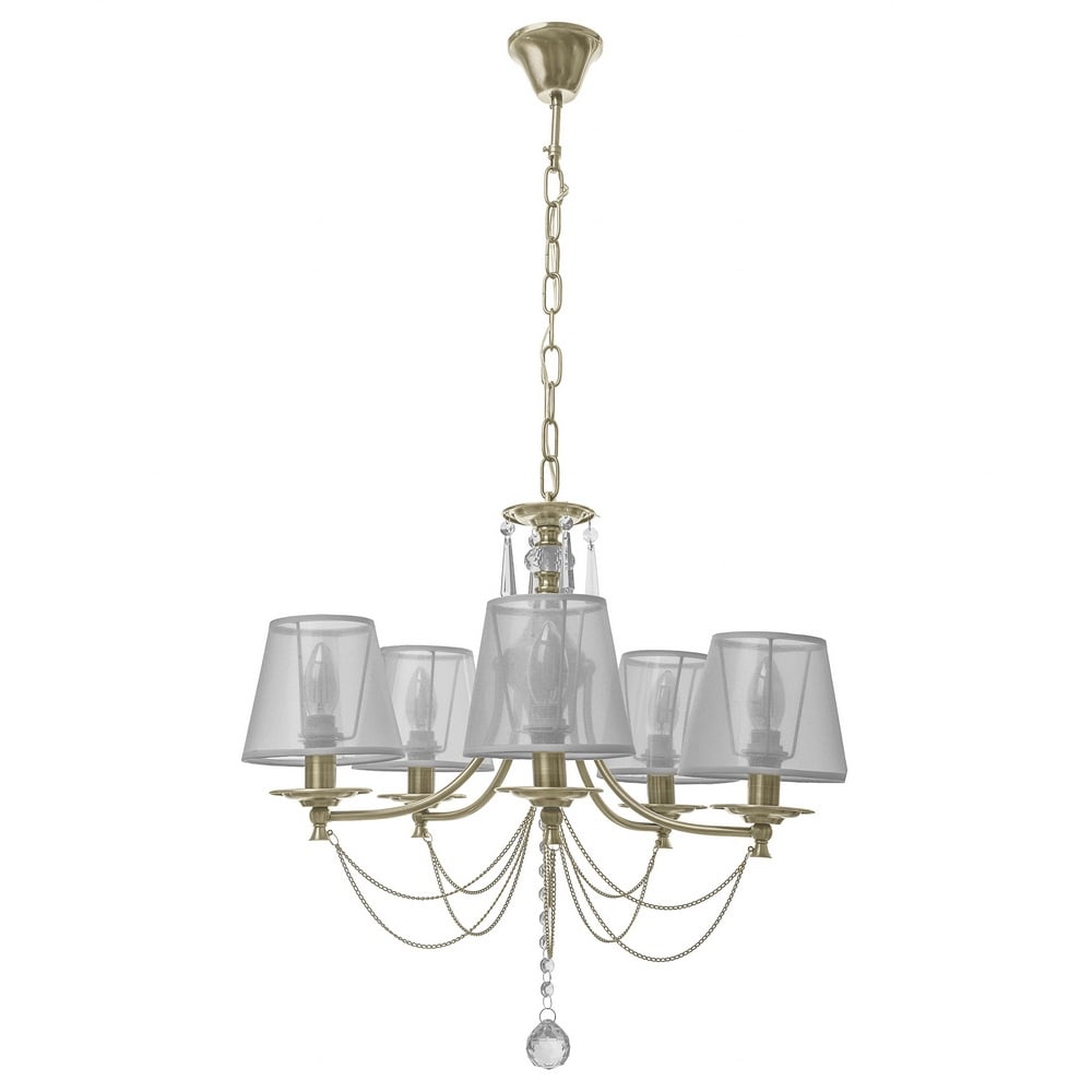 Люстра Brille BKL-669S/5 E14 AB (23-464)