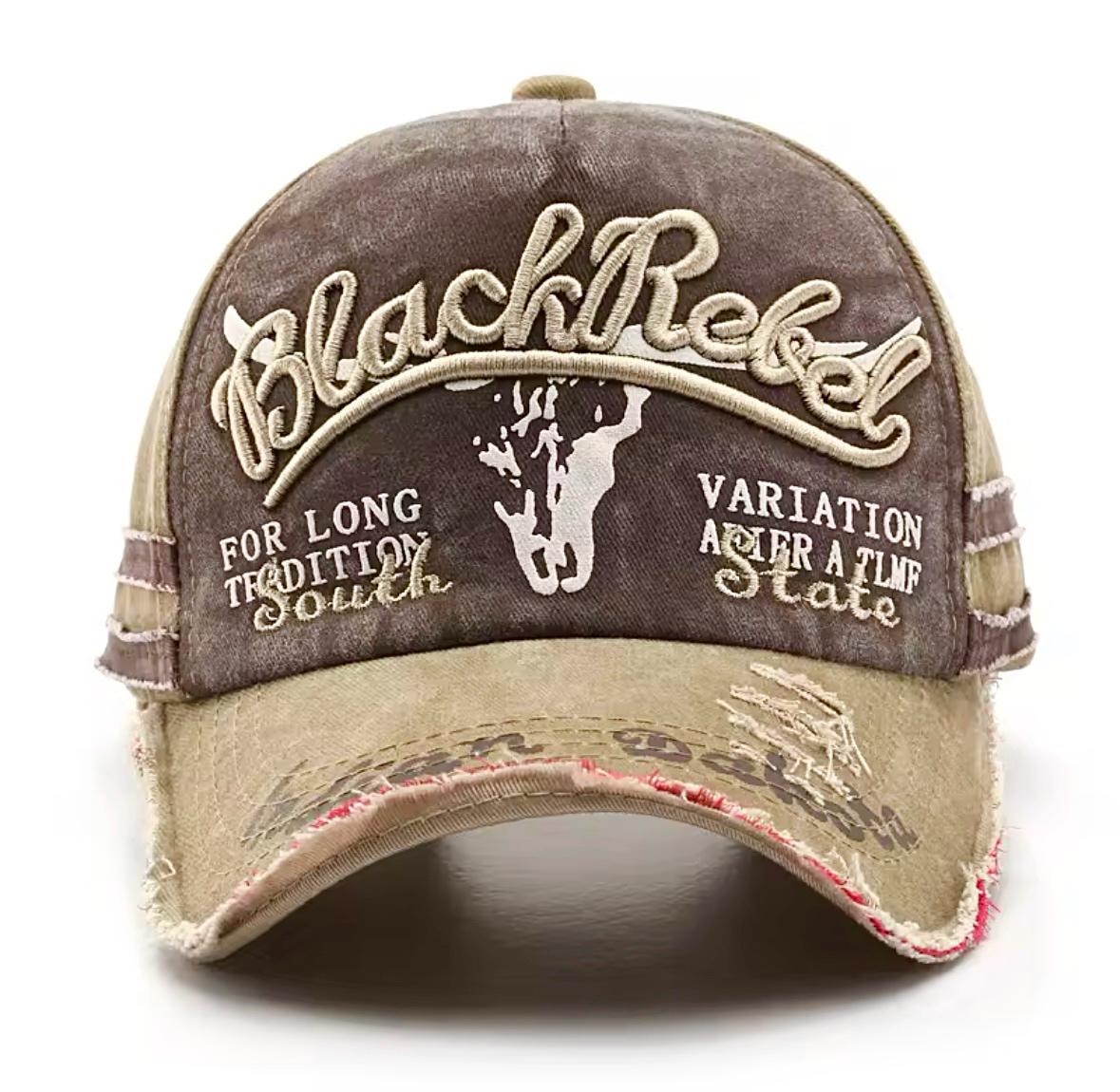 Кепка бейсболка Wuke логотип Black Rebel з вигнутим козирком унісекс one size Бежевий - фото 2 Кепка бейсболка Wuke логотип Black Rebel з вигнутим козирком унісекс one size Бежевий - фото 2