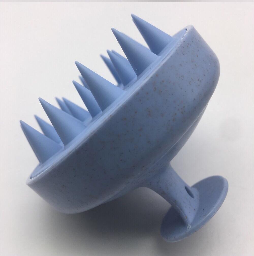 Щітка-масажер силіконова для шкіри голови Синій (2677473684)