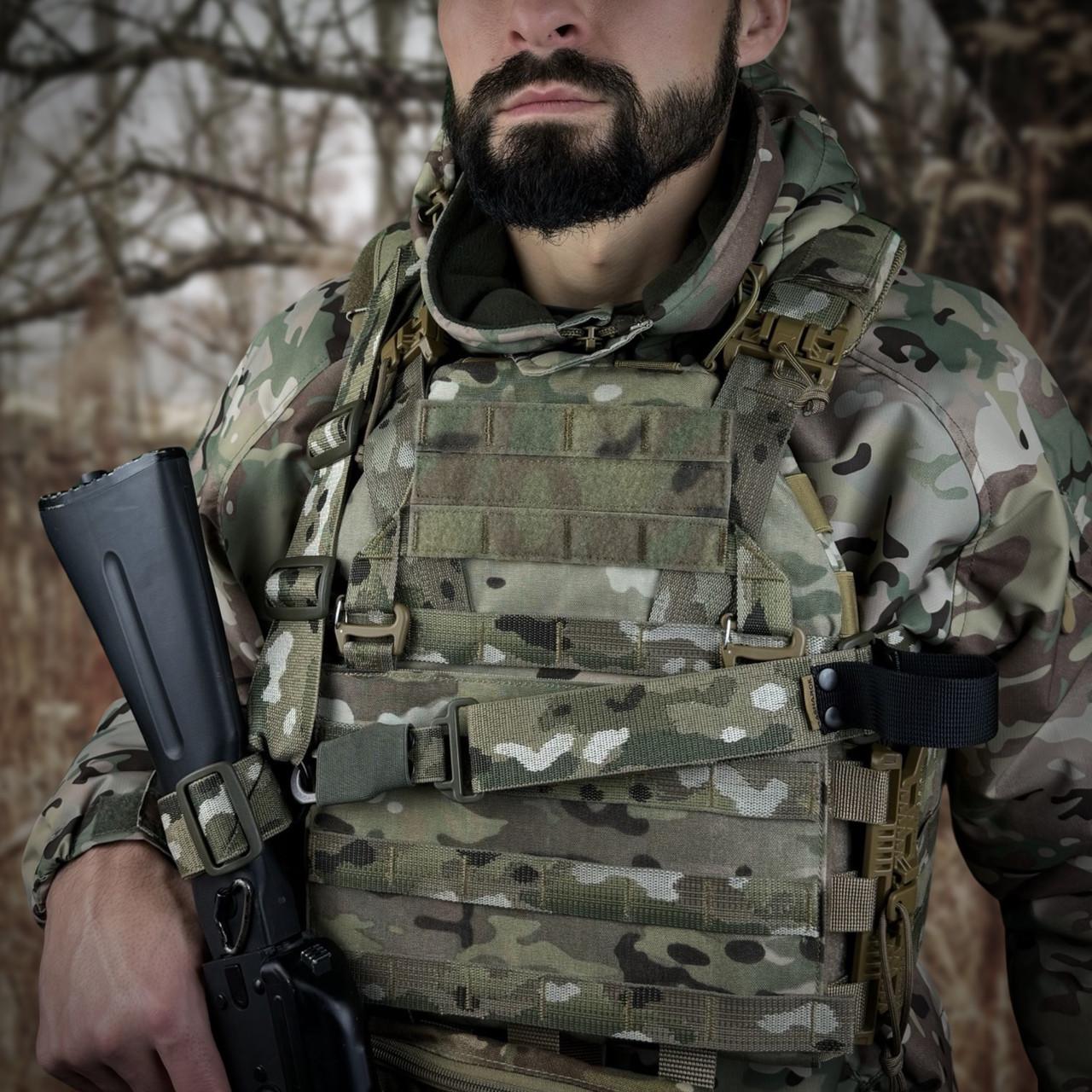 Ремінь збройовий одно/двоточковий Ragnarok TYR Carbine з додатковим кріпленням Мультикам - фото 3 Ремінь збройовий одно/двоточковий Ragnarok TYR Carbine з додатковим кріпленням Мультикам - фото 3