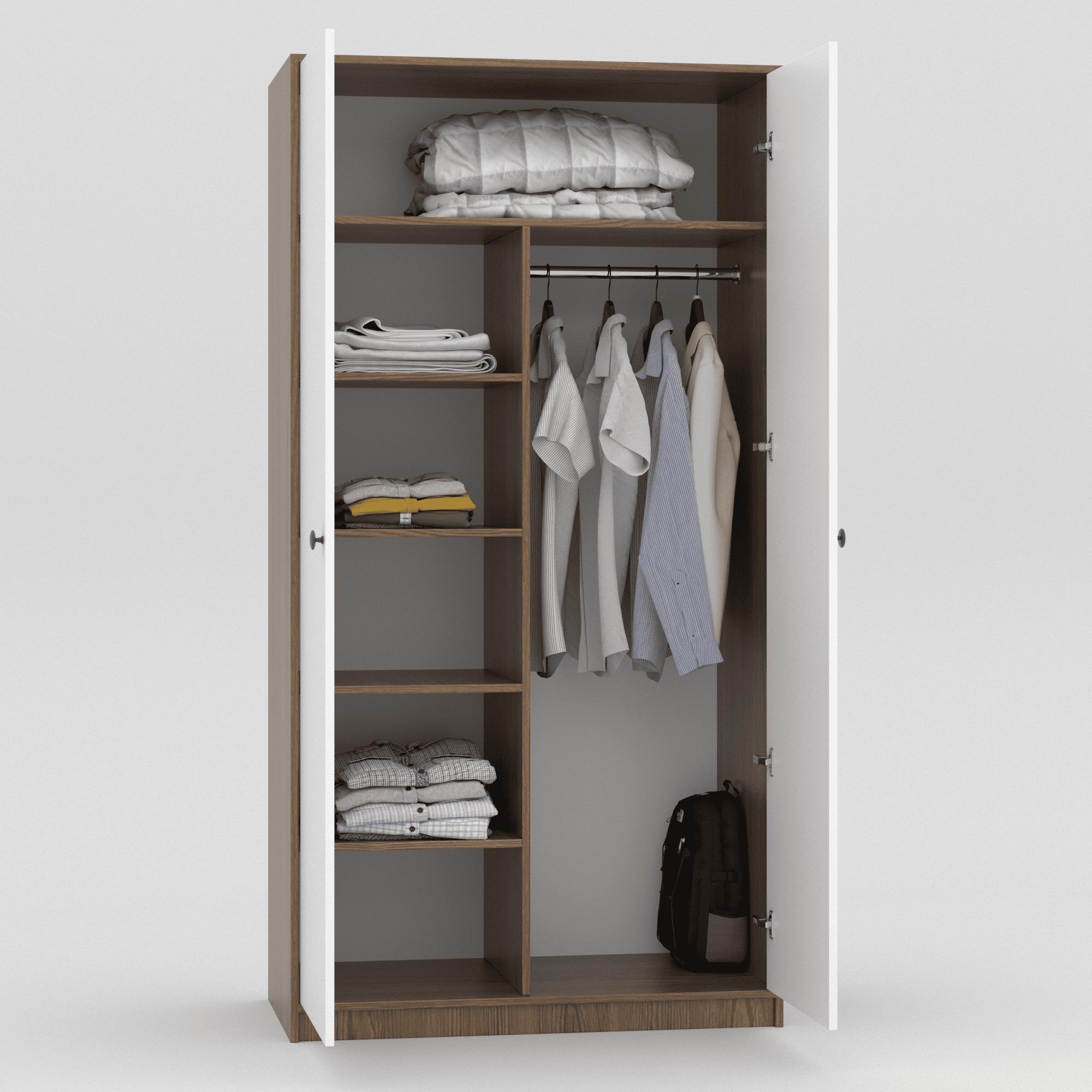 Шкаф для одежды детский 1950х800х520 мм Дуб родос темний/Белый