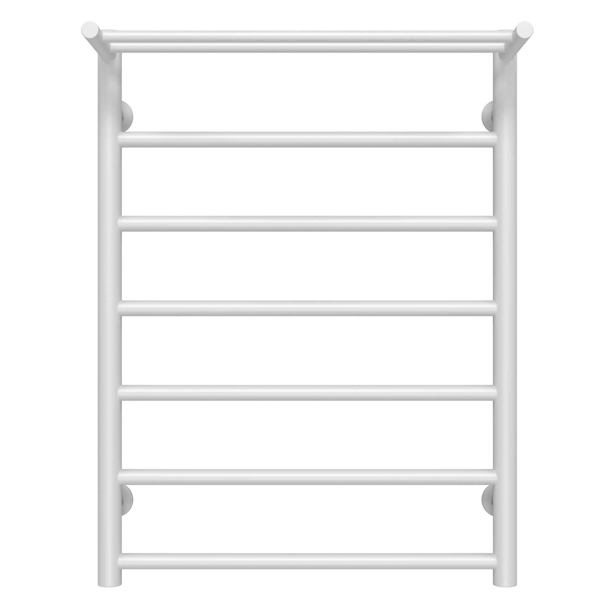 Полотенцесушитель водяной Deffi Терма П7 боковое левое подключение нержавеющая сталь 500х700 мм Белый (C.TE.70.50.7.W.B)