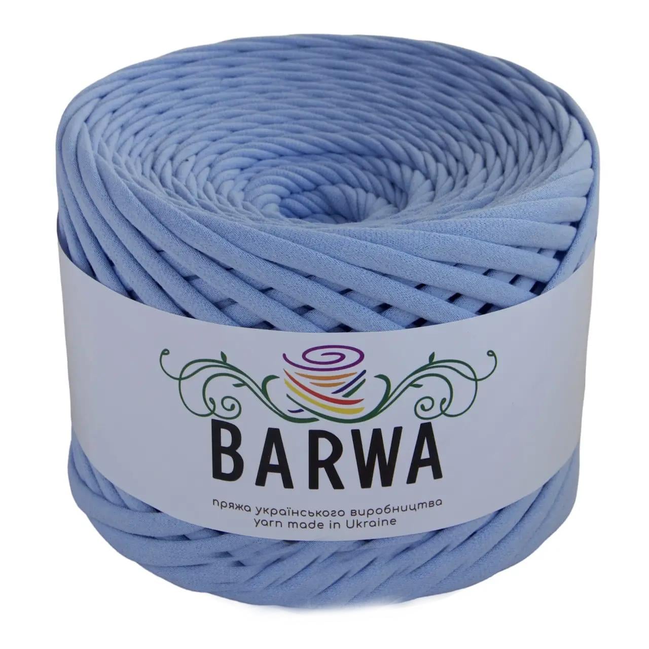 Пряжа трикотажная Barwa плоская Небесный (2826834857)