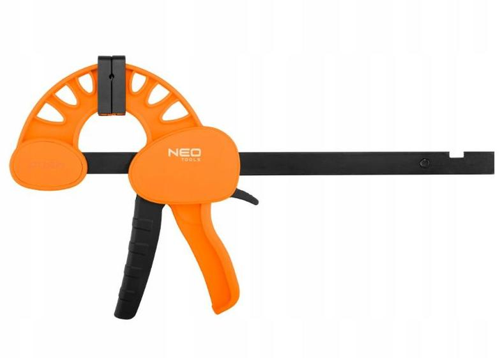 Автоматический зажим Neo Tools 45-500 из закаленной стали и усиленной пистолетной рукояткой 150х75мм Черно-оранжевый (107-106-45-500)