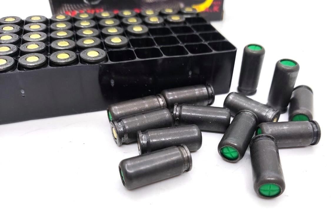 Набор холостых пистолетных патронов MaxxTech Black Mamba 9 мм 50 шт. (21542695) - фото 3