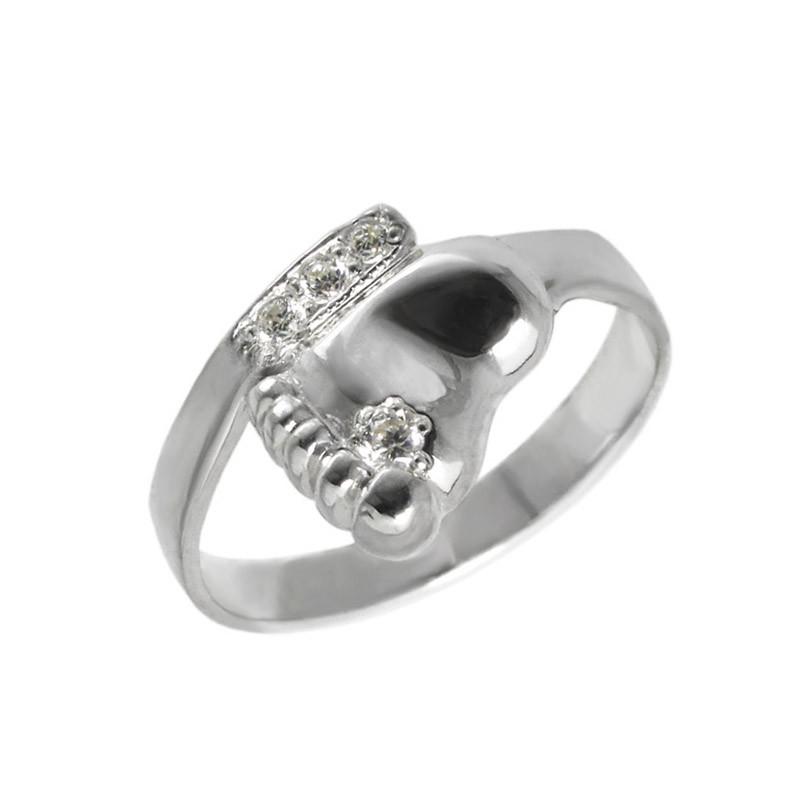 Серебряное кольцо Детская ножка 21