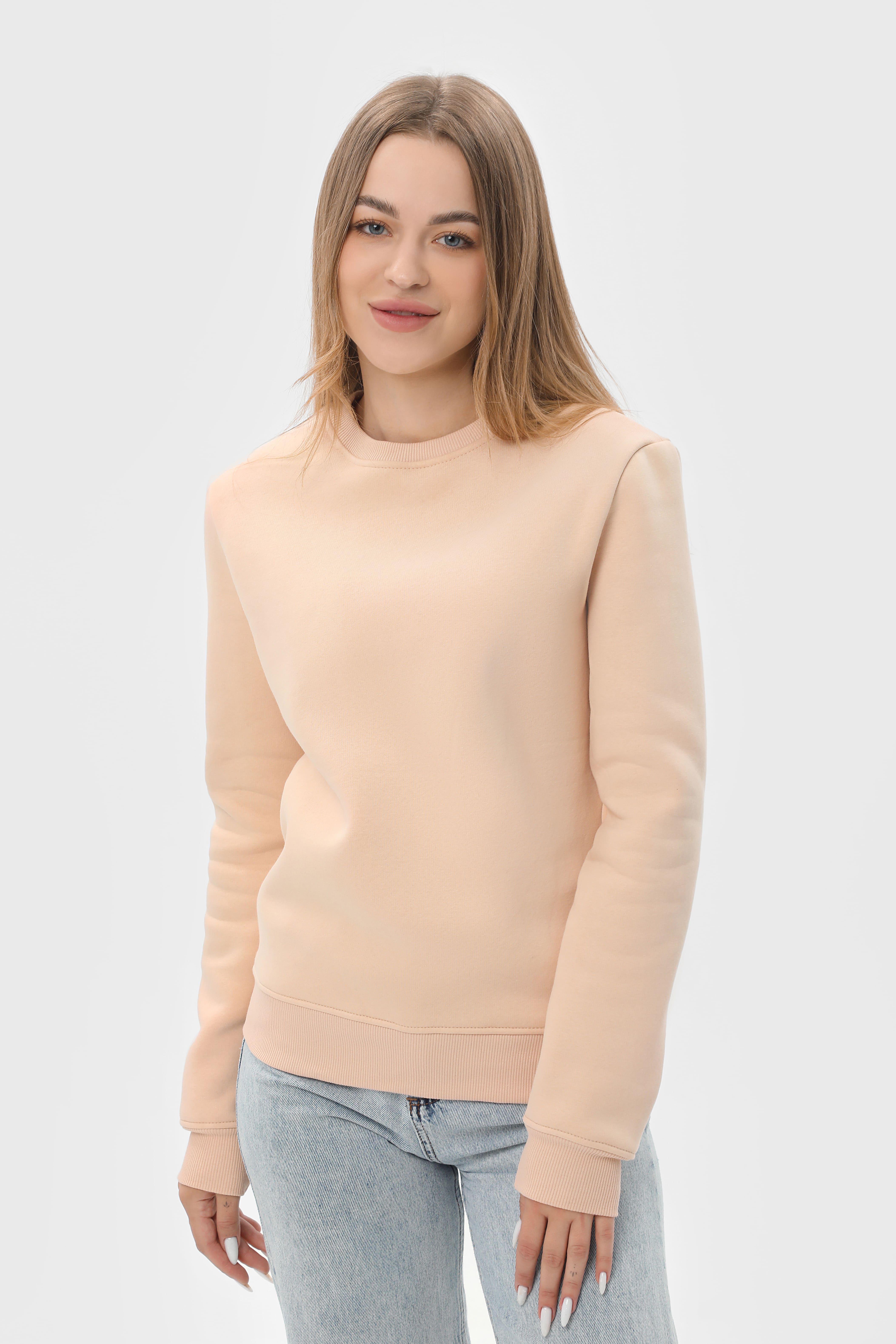 Світшот утеплений RAY BASIC U0301 UNISEX XXL Бежевий - фото 5