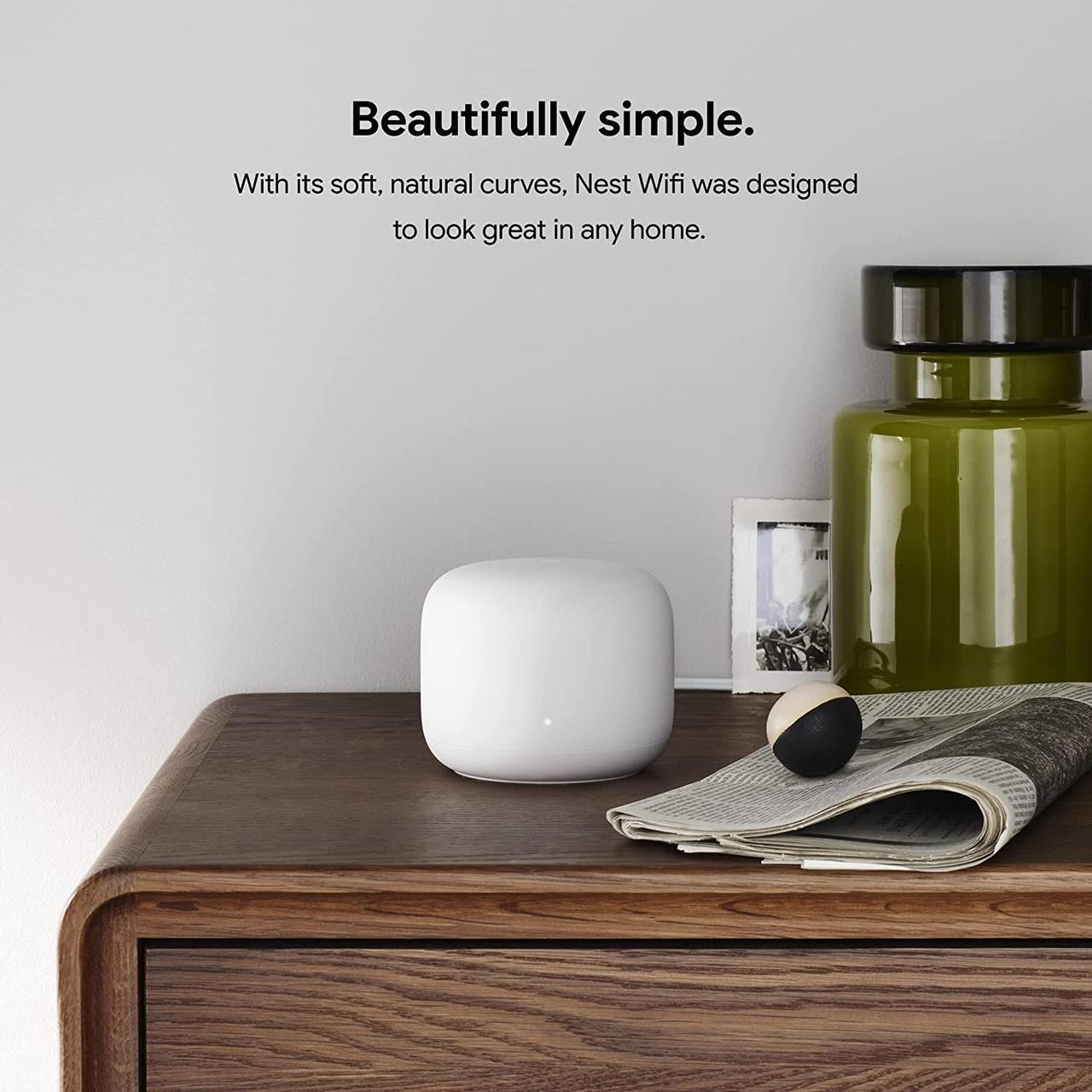 Маршрутизатор Google Nest WiFi Router Snow (GA00595) - фото 8