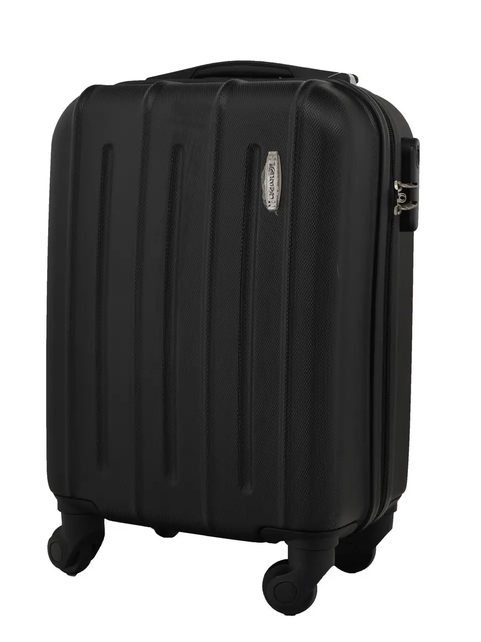 Чемодан пластиковый KAIMAN 13021 ручная кладь 40x30x20 см Черний