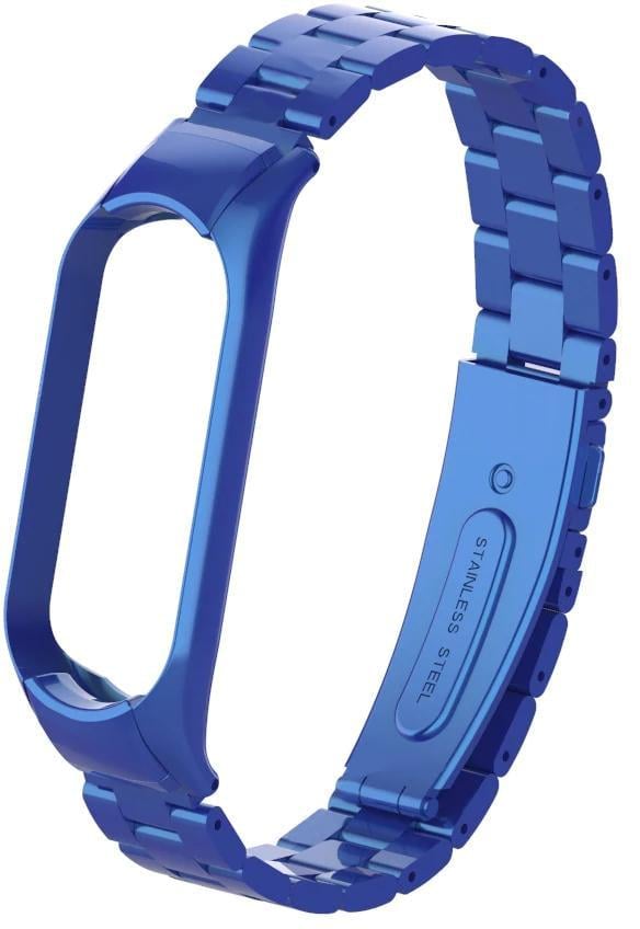 Ремешок металлический Shark для Mi Band 4/3 Blue (11173-28)