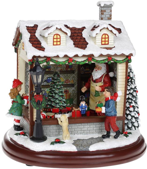 Декоративная статуэтка Магазин Игрушек с Led-подсветкой 23,5 см полистоун (BD-719-301)