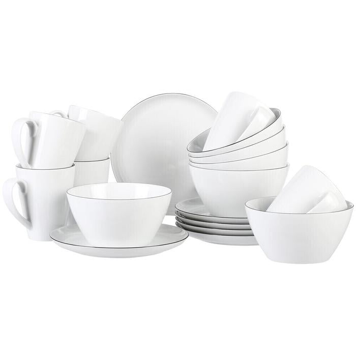 Набор посуды Seltmann Weiden Black Line Lido для завтрака из 18 предметов (SW-4052212121390) Набор посуды Seltmann Weiden Black Line Lido для завтрака из 18 предметов (SW-4052212121390)