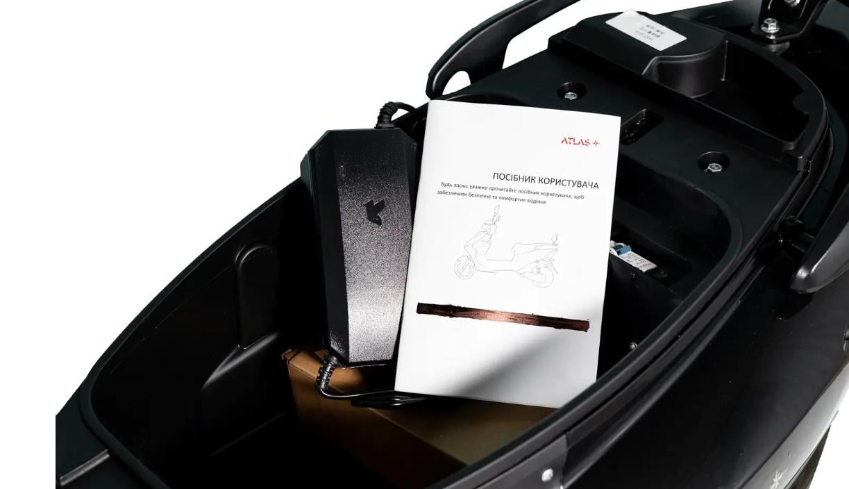 Электроскутер ATLAS Shark Box 1500W Black - фото 13 Электроскутер ATLAS Shark Box 1500W Black - фото 13