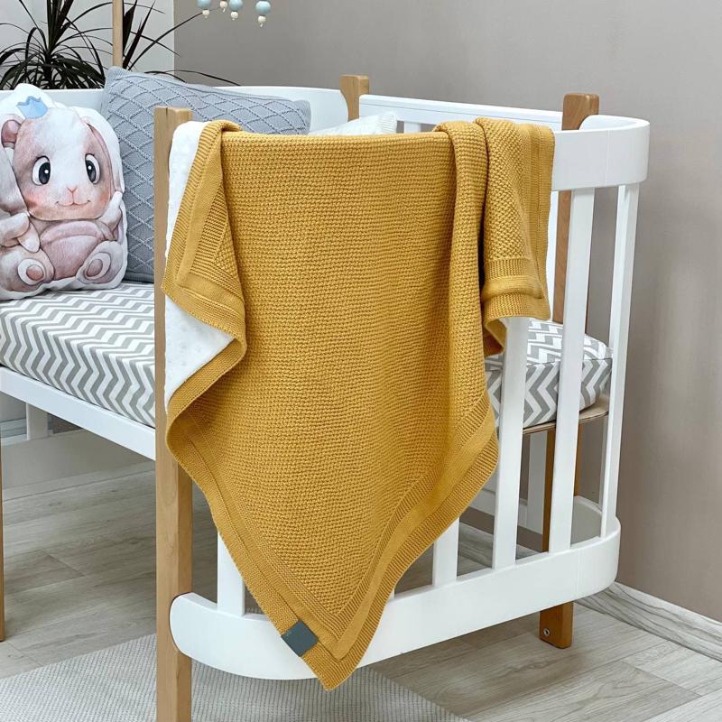 Плед утеплений Рогожка Гiрчичний (Lam10131)