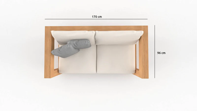 Диван з дерева H&H Амстердам 96х170х60 см Дуб натуральний (HH32) - фото 2 Диван з дерева H&H Амстердам 96х170х60 см Дуб натуральний (HH32) - фото 2