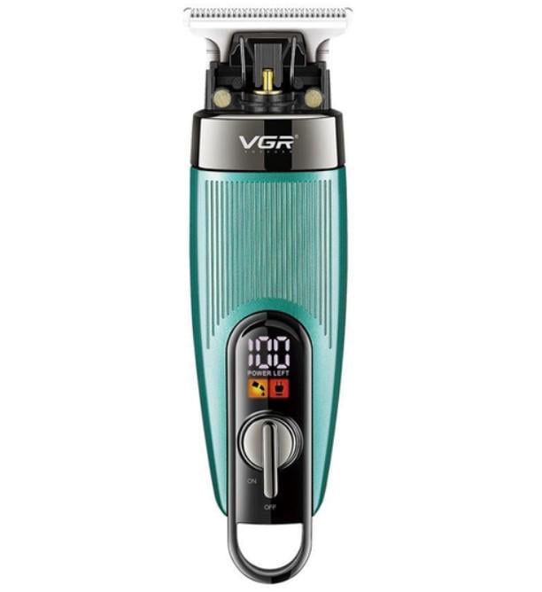 Машинка для стрижки волосся акумуляторна VGR V-975 з 4 насадками 5 Вт Блакитний (2390000045)