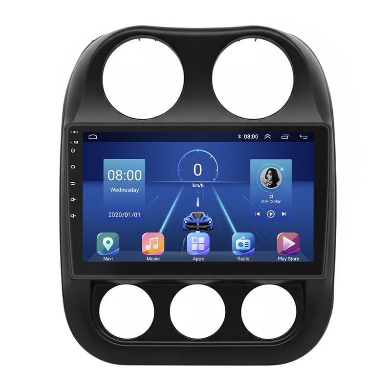 Автомагнитола штатная Lesko для Jeep Patriot 2007-2016 6/128 Гб 4G Wi-Fi GPS Top 10" (32468016)