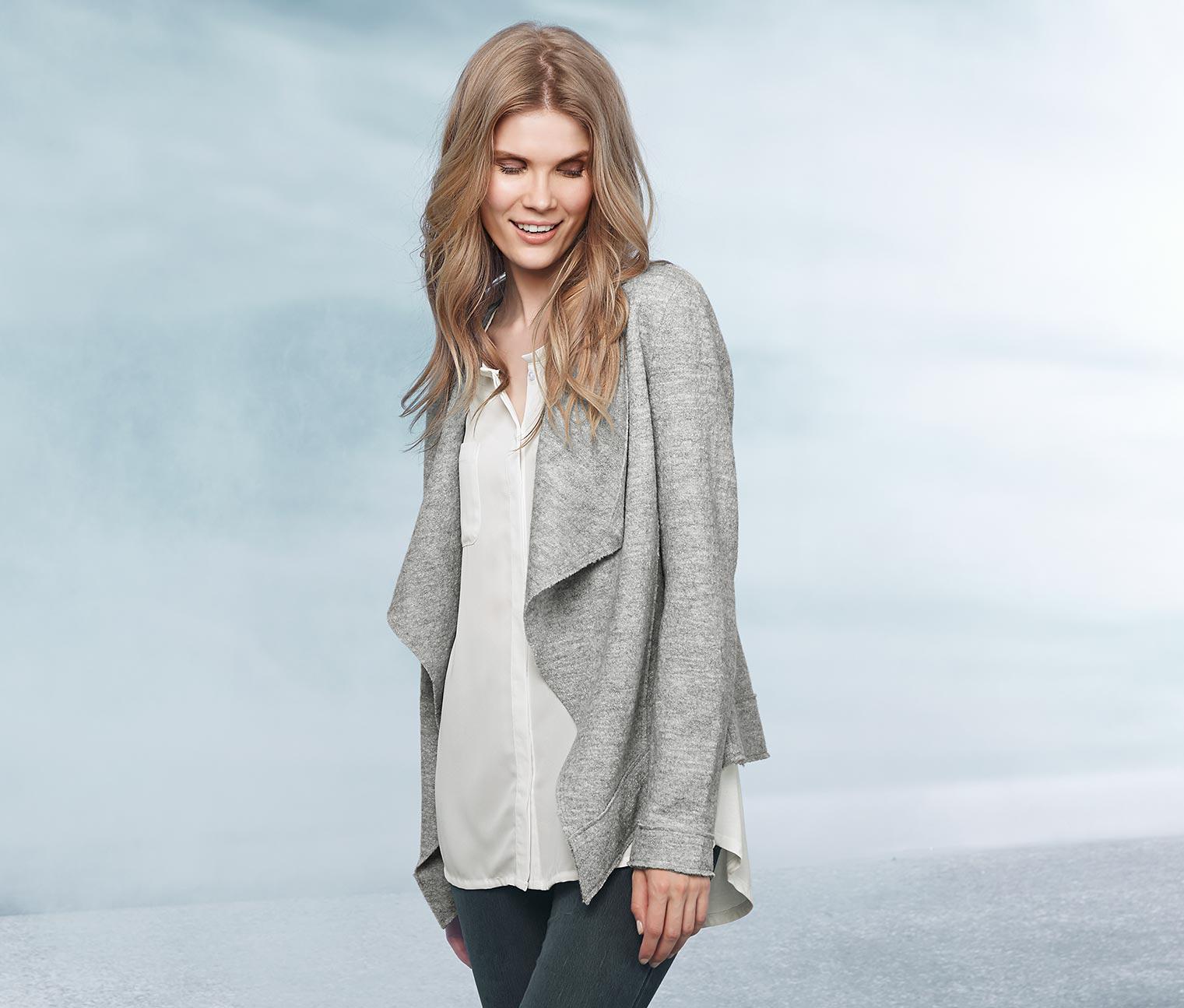 Кардиган TCM Tchibo T1682942171 р. 44/46 Сірий (2478724789) - фото 4