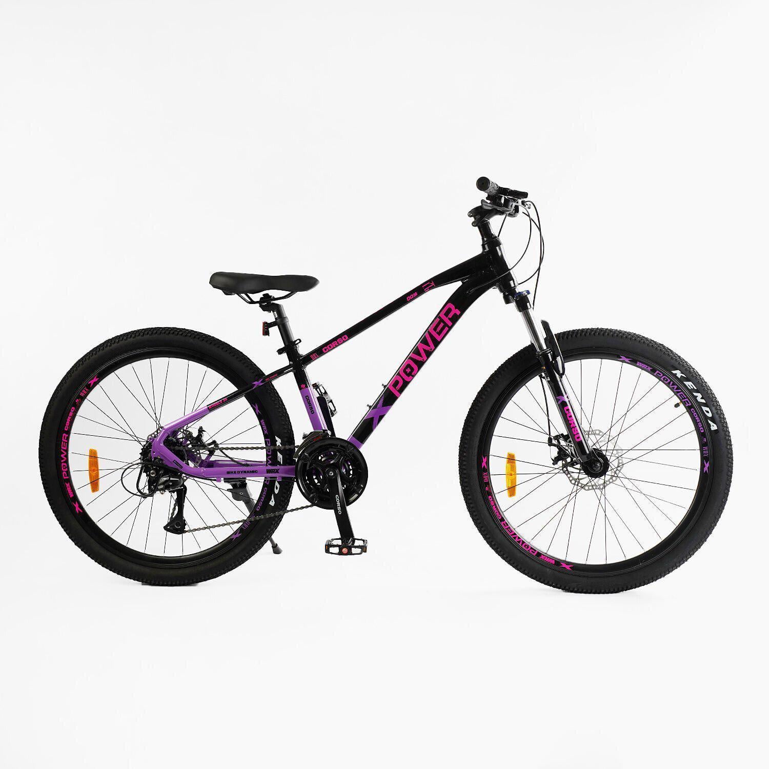 Велосипед горный Corso X-Power алюминиевый 26"/13" Черно-фиолетовый (791500335) Велосипед горный Corso X-Power алюминиевый 26"/13" Черно-фиолетовый (791500335)