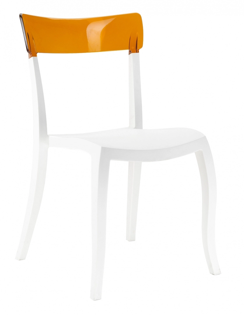Стул Litolan Papatya Hera-S White Оранжевый (DR002079)