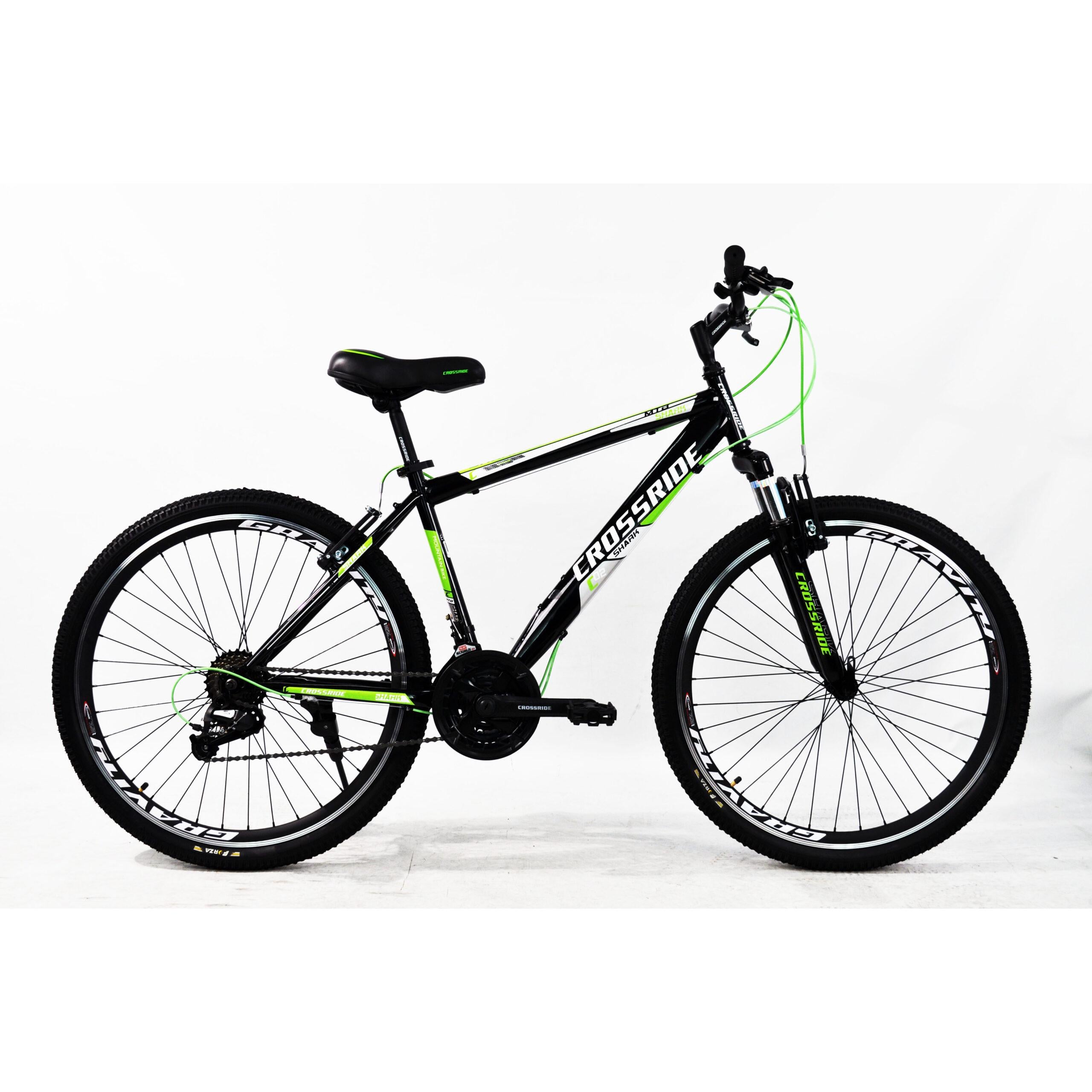 Велосипед Crossride MTB ST Shark 2021 26" Черно-зеленый (0173-7) Велосипед Crossride MTB ST Shark 2021 26" Черно-зеленый (0173-7)