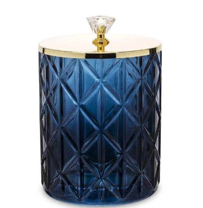 Ємність декоративна з кришкою Синій (34245)