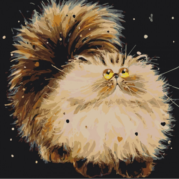 Картина по номерам Маленький пушистик 40х40 см (KHO4036)