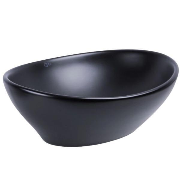 Умывальник накладной Q-tap Dove QT063078MBMBN47307 410x335x150 мм Черный (235892)