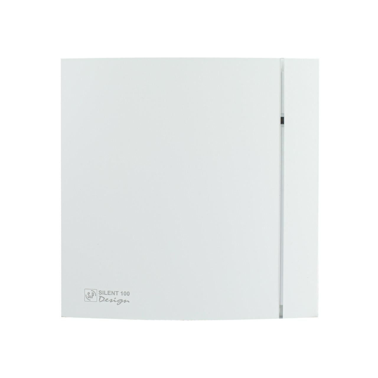 Витяжний вентилятор для ванної Soler & Palau SILENT 100 CZ MATT WHITE DESIGN білий матовий (5210007800)