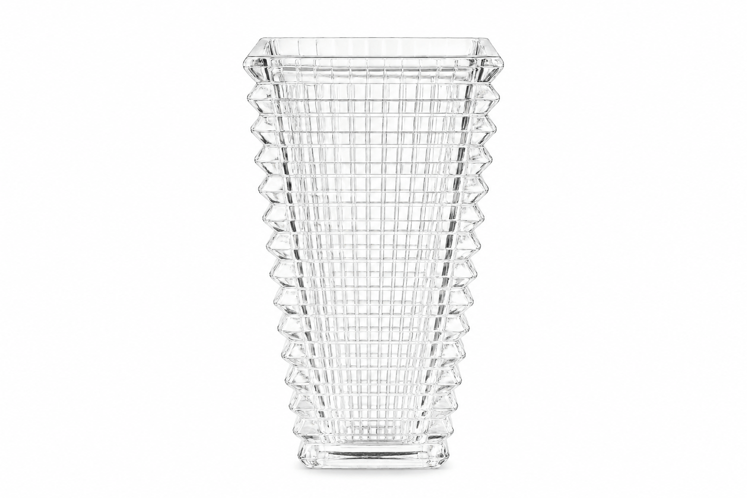 Ваза скляна Royal Grace 22 см Прозорий (V201023 W)