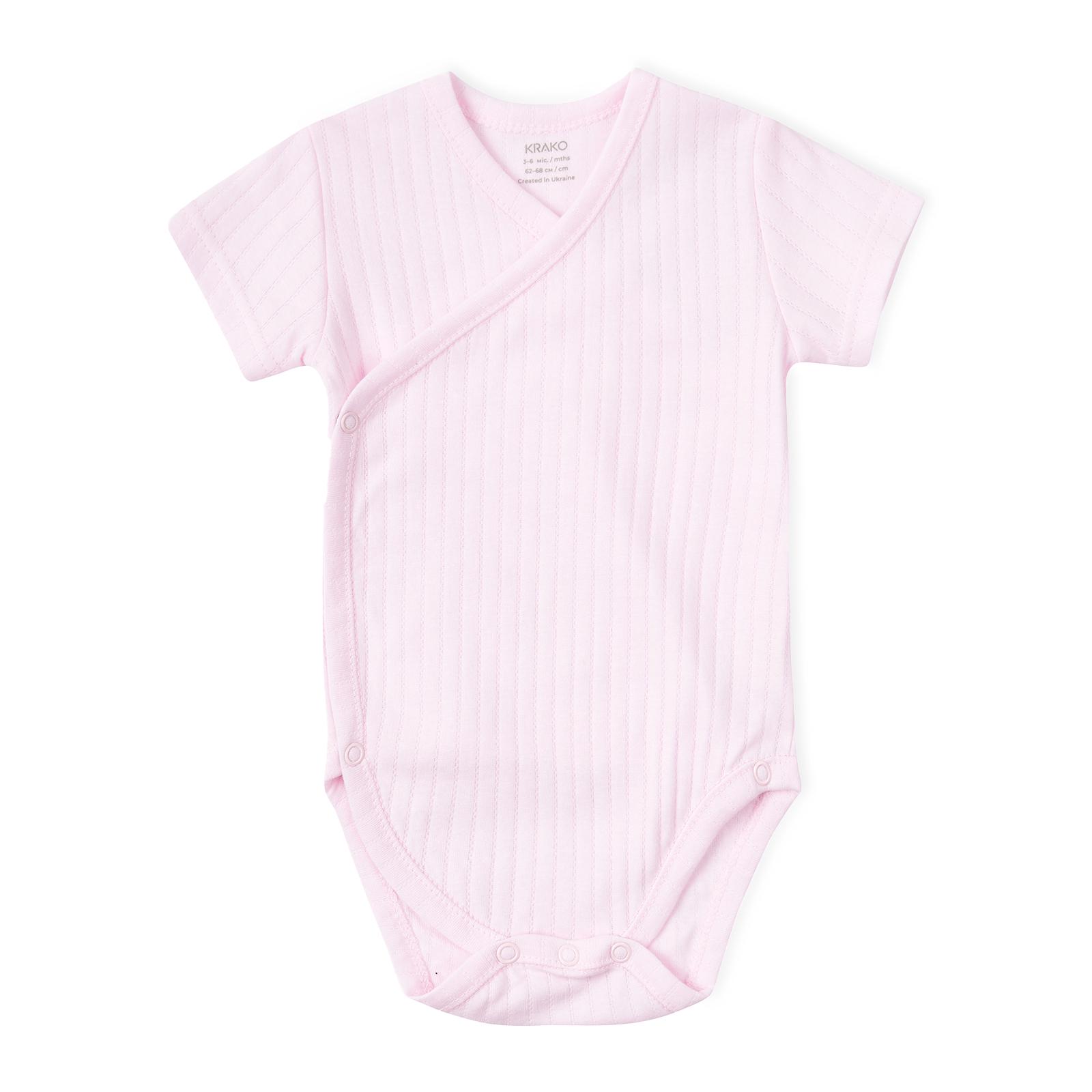 Боди с коротким рукавом Ажур 1-3 мес. 56-62 см Розовый
